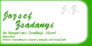 jozsef zsadanyi business card