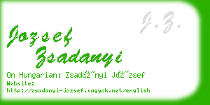 jozsef zsadanyi business card